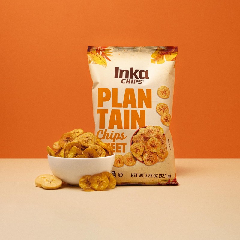 Inka Crops Inka Chips, Sweet Plantain Chips, 3.25 Ounce (Pack