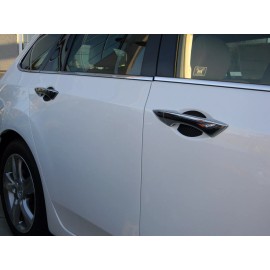 Cupeez Carbon Fiber Car Door Handle Scratch Protector Guard Trim Fits Toyota Rav 4 2pk