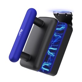 AQQA Magnetic Aquarium Fish Tank Glass Cleaner, Dual-Blades Algae Scraper Glass Cleaner Scrubber, Double Side Floating Aquarium Magnetic Brush for 0.4-1.0 Inch Thick Glass Aquariums Tank (XL)