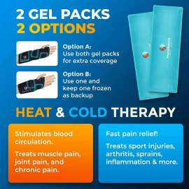 Physionatural La Muñeca Bolsa De Hielo Wrap - Terapia De Calor Y Frío Inst