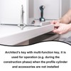 Universal Construction Key, Control Cabinet Key, Construction Key, Multifunctional Construction