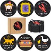 Friends TV Show Merchandise, Silicone Drink Coasters Set with Holder,