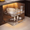 taiheis 2 Pack Expandable Pull Out Cabinet Organizer，16.3~26.3"x17.3"Cabinet Pull Out