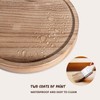 Round Decorative Tray Wood Bathroom Counter Organizer Farmhouse Kitchen Decor
