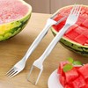 1PCS Watermelon Slicer Cutter, Stainless Steel Watermelon Fork Slicer, Watermelon