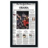 12.5x22 Black Modern Wood Newspaper Frame - UV Resistant, Acrylic