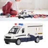 Kids Vehicle Toy 4 Door Opening Simulated Pull Back Alloy