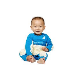 Cute Baby Mop Onesie, Funny Long Sleeve Romper, Perfect for a Crawling Baby