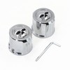 CBCTOC 1 Pair Motorcycle Front Axle Nut Covers Caps for
