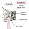 Self Adhesive Press On Eyelashes | Double Pre Glued Strips,