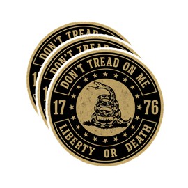 Liberty or Death US Flag Patriotic Vinyl Stickers – Waterproof Decals for Adults, Laptops, Water Bottles, Tumblers, Toolboxes, Coolers, Hard Hats & More Gear (3PCS, 3”)