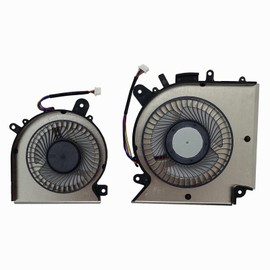 LANDALANYA Replacement New Laptop CPU and GPU Cooling Fan for MSI Katana GF76 Pulse GL76 MS-17L1 GF66 11UC Pulse GL66 11UEK MS-1581 Series PABD08008SH-N459 PAAD06015SL-N460 DC5V Fan
