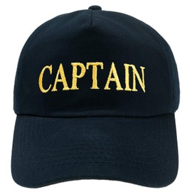 4sold Baseball Cap Yachting Captain Adjustable Strap Boys Men Summer Hat Cotton Navy - Captain,Kids