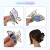 VOCOSTE Rhinestone Butterfly Barrettes Hair Clips Barrettes for Girls Women