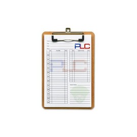 PLC-Sports 30 Pack Baseball and Softball Lineup Cards with Clipboard, 4-Part Carbon Copy, 5.5" x 8.5"