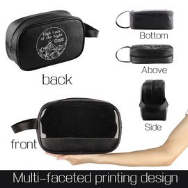 TOBGBE A Court of Thorns and Roses Merch High Lady of The Night Clear Makeup Bag Acotar Gifts Bookish Book Lover Gift (Night C Clear MB)