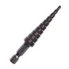 3PCS HSS Cobalt Stepped Drill Bit Set Practical Black Nitride
