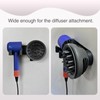 HAVICATO Wall-Mounted Hair Dryer Holder, Adhesive Blow Dryer Holder, Hairdryer