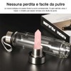 HINATAA Crystal Water Bottle, Removable Healing Natural Quartz Water Bottle,