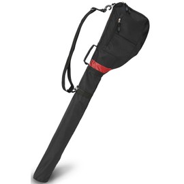 Earth Lead Gold Club Case, Storage For A Maximum Of 7 Clubs, Available in 9 Colors, Ultra Lightweight, Large Capacity, & Compact Storage, Includes Zipper Pocket, Soft Case, red