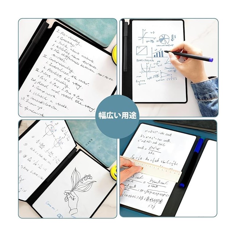 ZiSyouMa Whiteboard A5 Notebook Portable Meeting Board Easy to Write