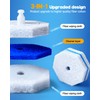 60 Pack Toilet Wand Refills Compatible with Clorox Toilet Brushes,