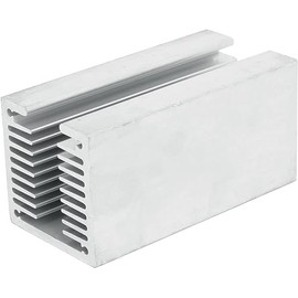 Easycargo 120mm Heatsink 120x50x50mm, 120mm 50mm Aluminum Cooler Heat Sink U-Shape for Cooling LED Power Amplifier TEC1-12706 Thermoelectric Cooler Water Cooling Modules 120mmx50mmx50mm