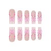 Long Press on Nails Square False Nails French Tip Fake