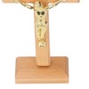 Pwshymi Standing Cross Sturdy Base Handmade Crucifix Table Cross for