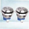 Healeved Stainless Steel Momentary Push Button 16mm Metal Self Reset