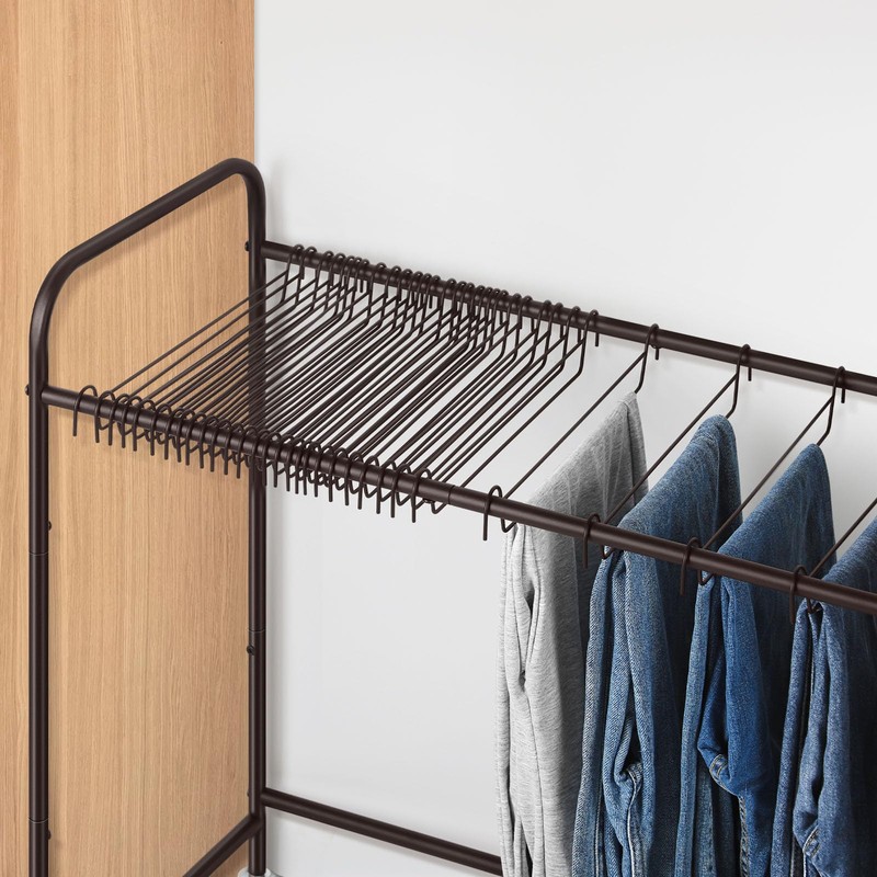 Pant Hangers for Rolling Pants Trolley 30 PCS, Bronze (Only