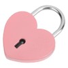 Heart Shape Metal Padlock with Key, Mini Colorful Lock for