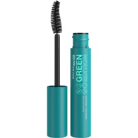 Maybelline New York Mascara for More Volume and Length, Vegan Formula with Natural Ingredients, Green Edition Mega Mascara, No.02 Very Black
