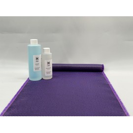 12" x 5FT Twill Weave Color Carbon Fiber Resin Kit (12", Purple, 3)