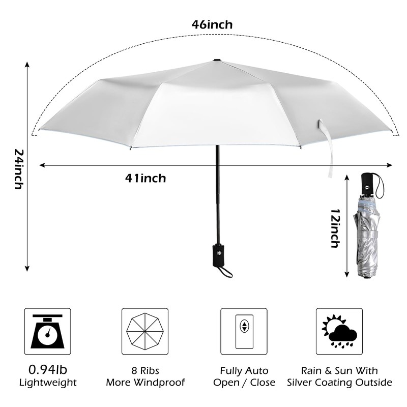 HEXSOLID 46inch UPF 50+ Sun Umbrella UV Protection UV Parasol