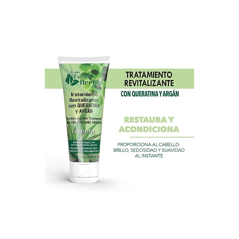 Primer Fusion Herbal Tratamiento Revitalizante con queratina y argan 250