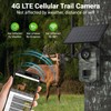ELECCTV 1PACK Solar Trail Camera, Cellular Trail Camera with Built-in