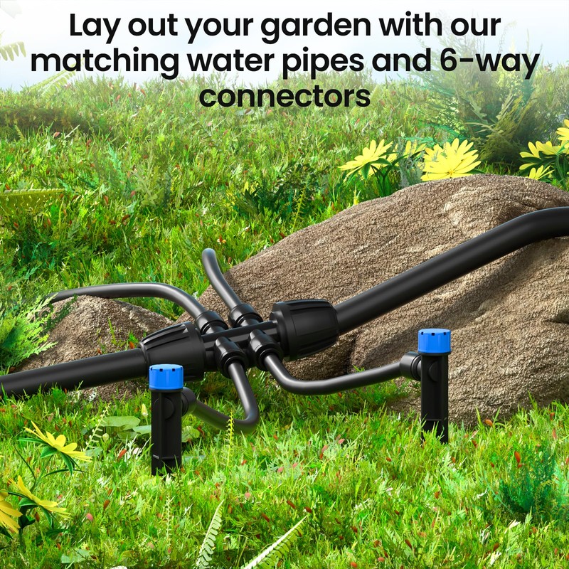 MIXC 50 FT 1/2 Inch Drip Irrigation Tubing Kit:Premium Garden
