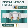 Washing Machine Outlet Box, Niikappu 1/2 Inch Pex Crimp Inlet