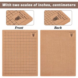 PH PandaHall 12x16in Macrame Board, Crochet Blocking Board with 50pcs T-Pins Handmade Braiding Helper Board Knitting Board Tool Large Cork 2 Scales Double-Sided Grids for Bracelet Knotting Braid Wigs