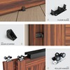 WEWORTH Heavy Duty Double Bypass Sliding Closet Door Track Kit