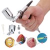 Airbrush 0.3mm Caliber Side Pot Single Action Set Art Supplies