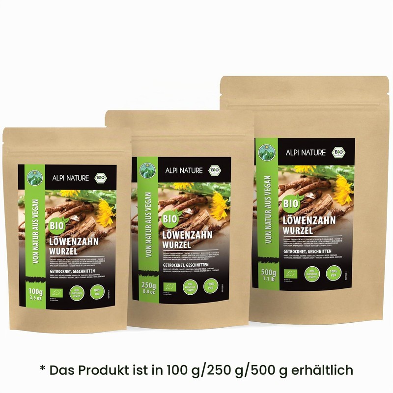 Alpi Nature Organic Dandelion Root Tea 100 g, Organic Dandelion