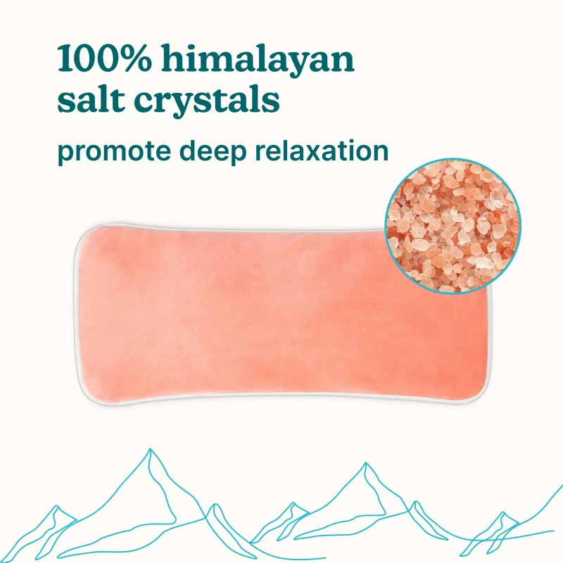 HOMEDICS 100% Himalayan Salt Eye Pillow, Relieves Tired & Strained