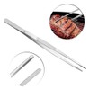 12 Inch Kitchen Tweezers with 8 Inch Plating Tweezers Stainless