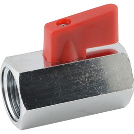 Fittingteile Mini Ball Valve with Toggle Handle on One Side for Compressed Air Water Vacuum Valves (Internal Thread, G 3/8 Inch)