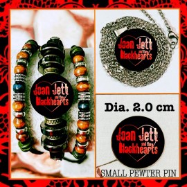 JOAN JET 3 PIECE SET BRACELET + NECKLACE + PIN  GIFT & CONCERT ACC