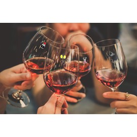 Girls Night Out Magnetic Wine Glass Charms, Set of 9 Stylish Wine, Martini, Champagne and Cocktail Glass Markers. Works Great on Stemless Glassware- Glass Charms, Drink Markers