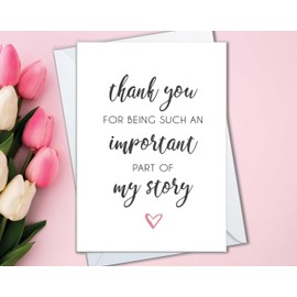 The Cardtel Thank You Cards for Teachers, Appreciation Card for Nurses, Doctors, Surgeons, Coach, Mentors, Therapist, or Wedding Guests Thanks Notes (My Story 3 Pack)