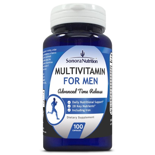 Sonora Nutrition Multivitamin for Men Advanced Time Release, 100 Capsules